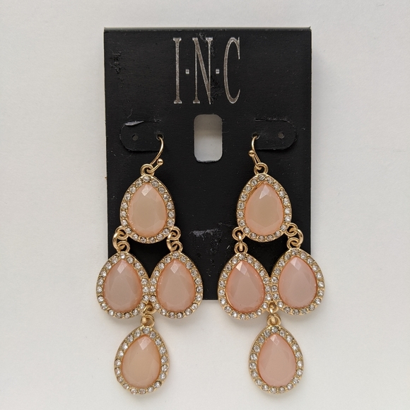 I.N.C International Concepts Pave Teardrop Earrings - Picture 1 of 2